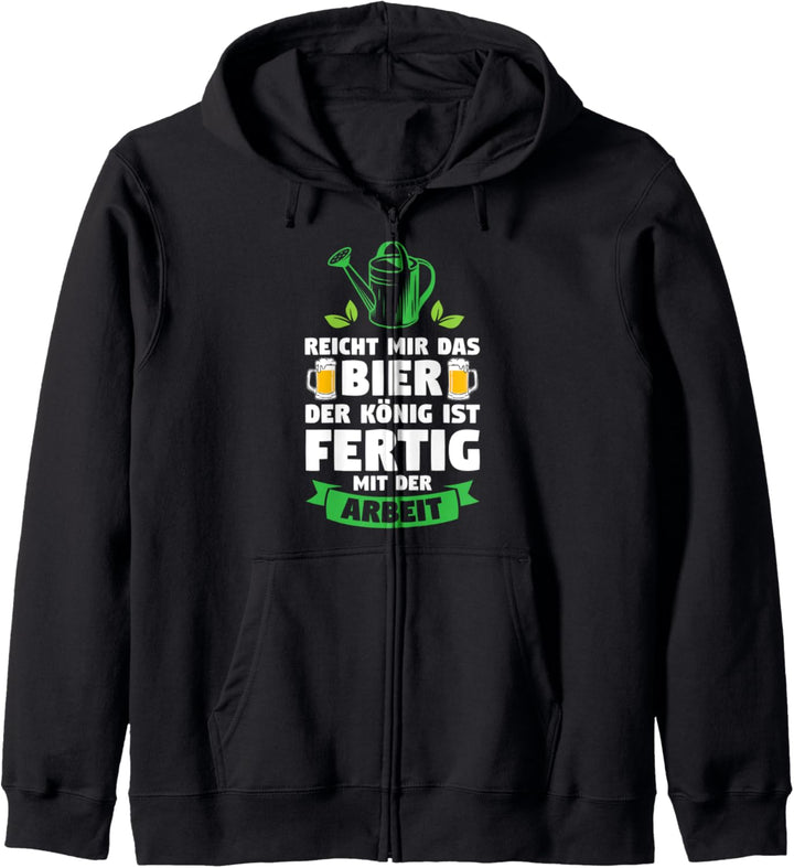 Garten Bier Gärtner Kapuzenjacke