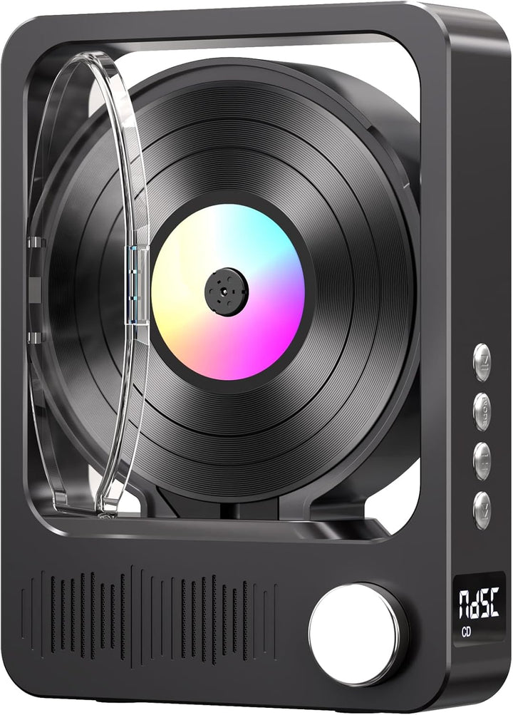 MECHEN CD Player Bluetooth, Tragbarer Discman HiFi CD Player für Zuhause, Fernbedienung, eingebaute