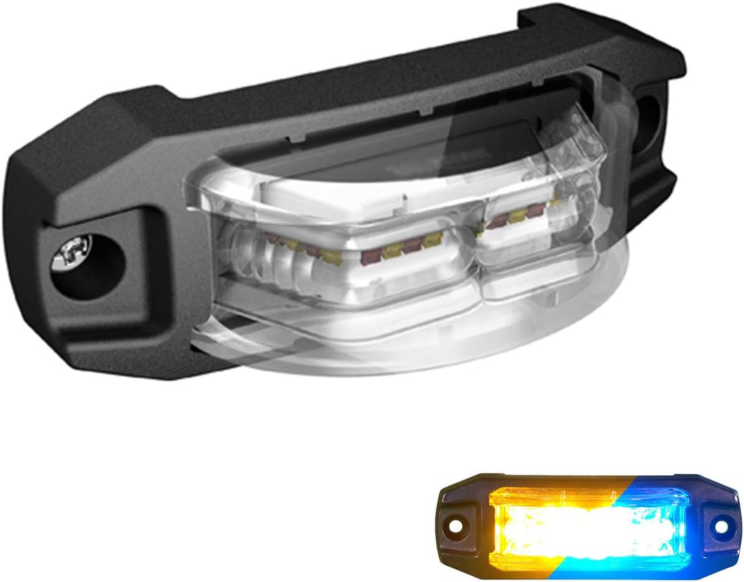 LED-MARTIN X180 Blitzmodul - 180° Abstrahlung - blau/gelb zweifarbig - versch. Haltersätze