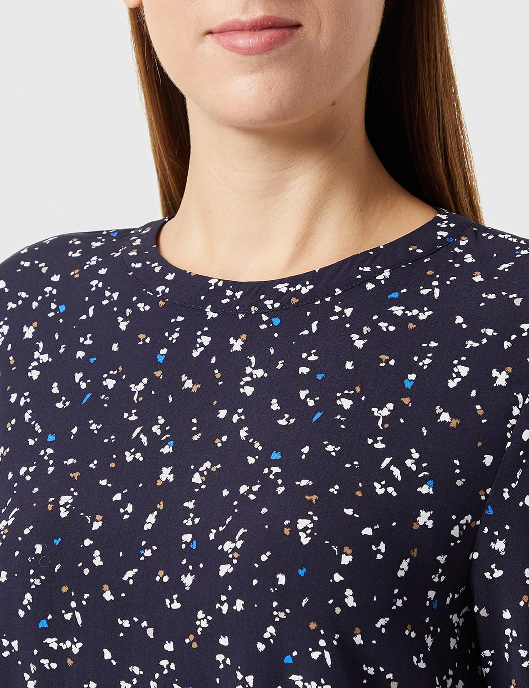 s.Oliver Damen Blusen Langarm 34 Blau|mehrfarbig 59a1, 34 Blau|mehrfarbig 59a1