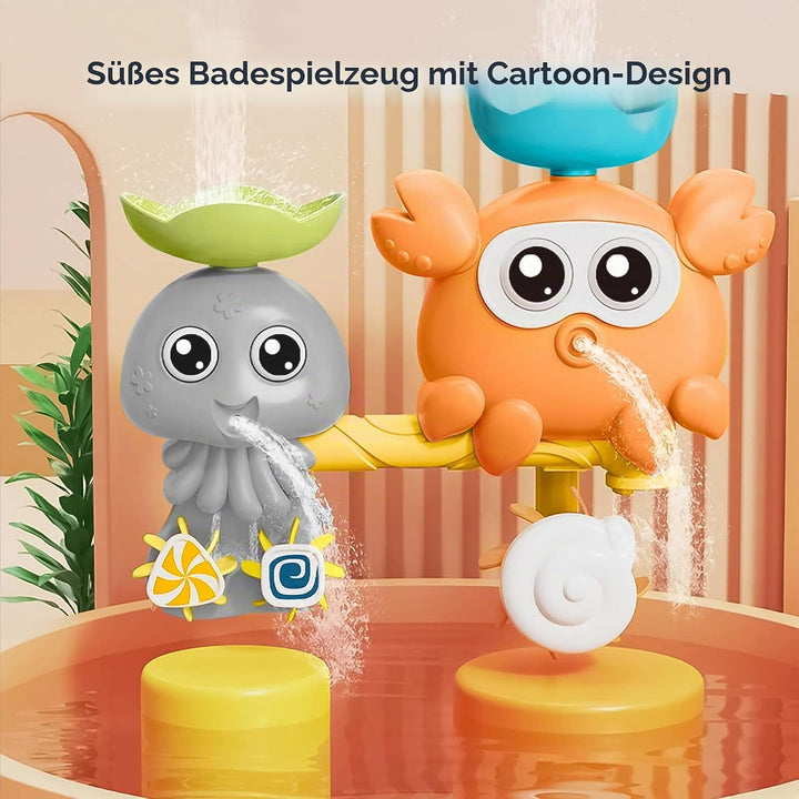 OR OR TU Badewannenspielzeug Badespielzeug Baby, Wasserspielzeug Kinder Saugnapf Spielzeug Baby Murm