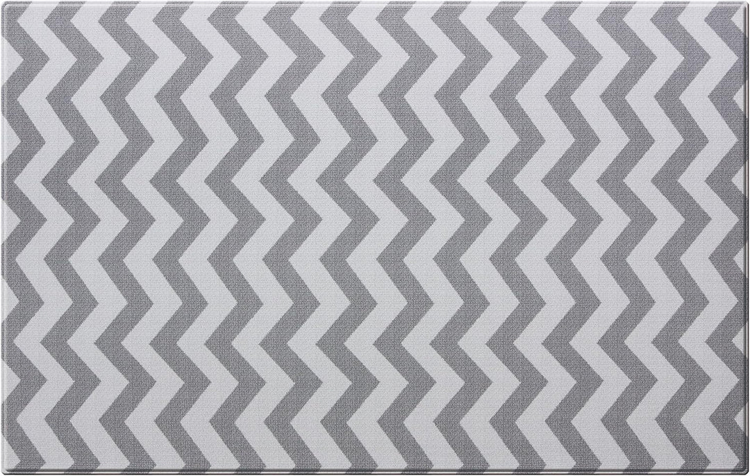 Baby MAT - PLAYMAT - DWINGULER Slim - Zigzag Grey - MEDIUM 180 * 140 * 8mm - Wendbar, Weich, Schadst