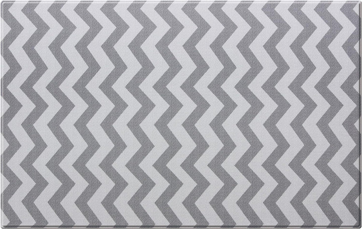 Baby MAT - PLAYMAT - DWINGULER Slim - Zigzag Grey - MEDIUM 180 * 140 * 8mm - Wendbar, Weich, Schadst