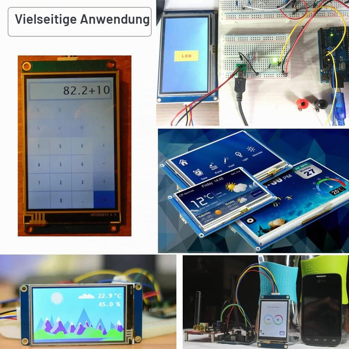 DIYmalls Nextion 2,4 Zoll HMI Display resistiver Touchscreen 5V TFT LCD 320x240 für Arduino ESP32 (N