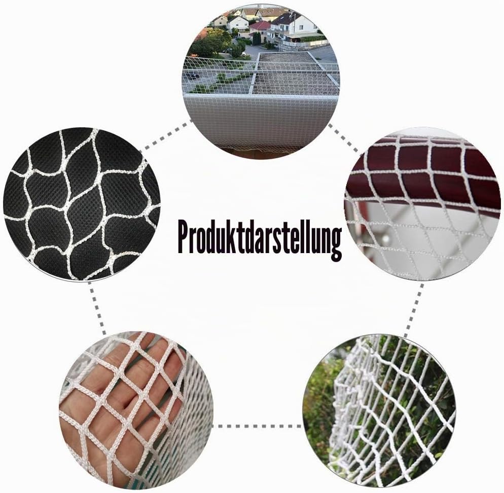 YOAI Universal Schutznetz Katzennetz Sicherheitsnetz für Balkon Fenster, Hochbett Rausfallschutz Tre