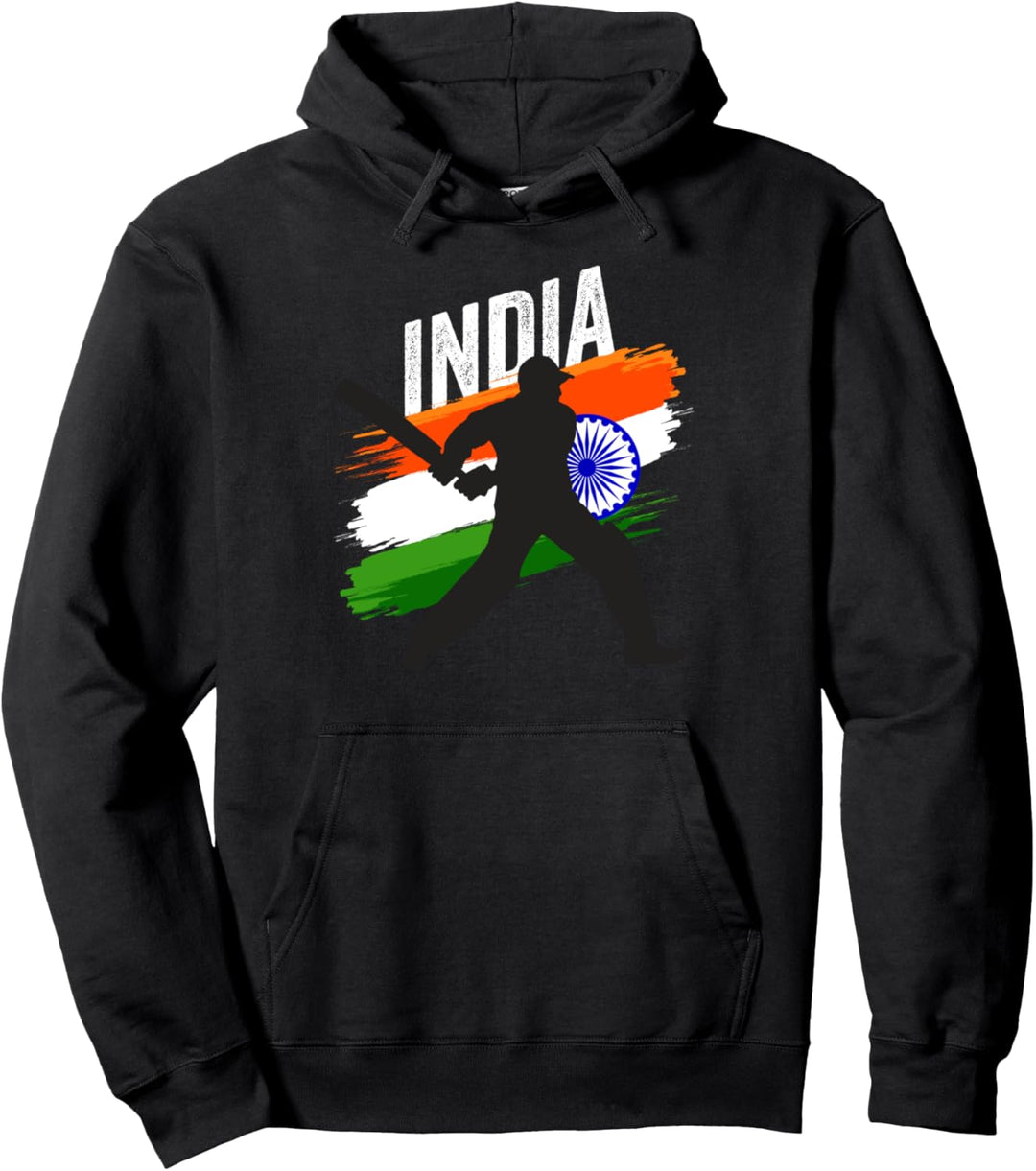 Indian Cricket Jersey India Cricket Team Lover Supporter Pullover Hoodie