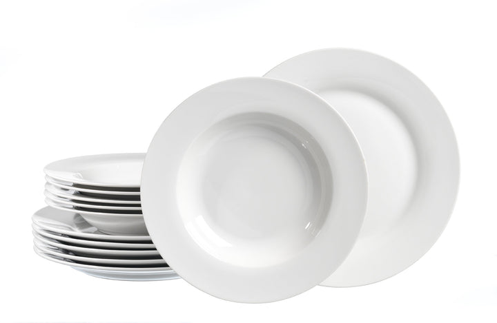 Ritzenhoff & Breker Tafelservice Bianco, 12-teilig, Porzellangeschirr Tafelservice Bianco 12 tlg., T