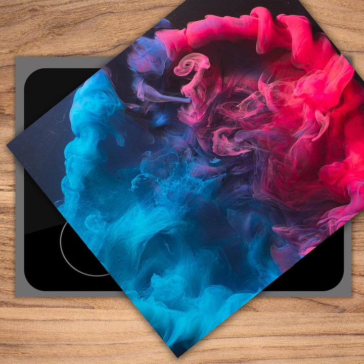 SmartDecoration Herdabdeckplatte Ceranfeldabdeckung aus Glas 60x52 cm Einteilig Motiv "Abstrakte " B