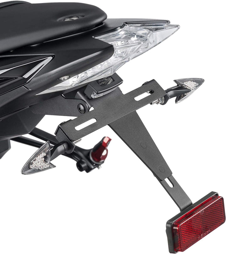 Puig 5319N Nummernschild für BMW S1000R 2014-2015, S1000RR 2009-2011,BMW S1000RR 2012-2015, Schwarz