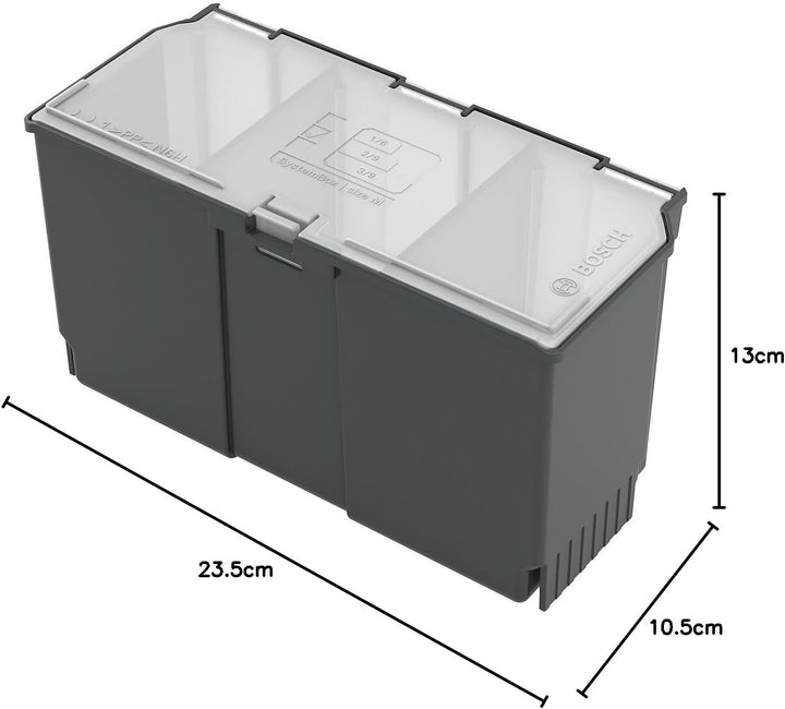 Bosch Zubehörbox (AC für Bosch Werkzeugkasten SystemBox | Grösse M, Zubehörbox Mitte (2/9) für Syste