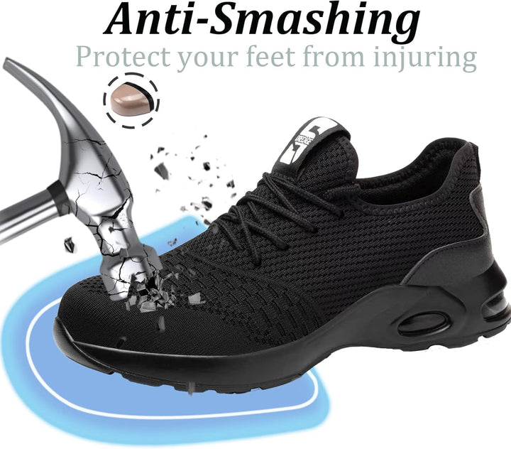 Fadezar Sicherheitsschuhe Herren Leichte Arbeitsschuhe Herren Damen Sportliche Atmungsaktive Stahlka