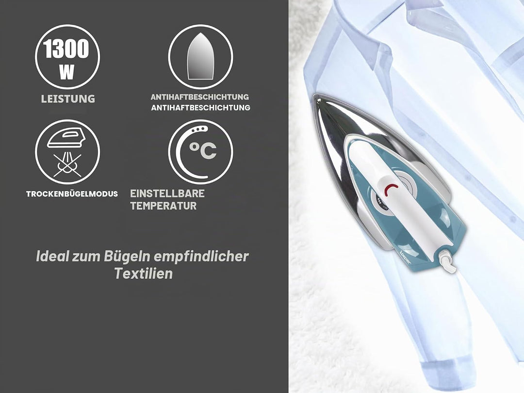 BEPER Trocken bügeln, Antihaftbeschichtete Sohle, Teflon, pequeño