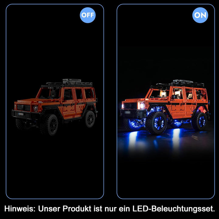 Licht Kompatibel mit Lego 42177 Mercedes-Benz G 500 Professional Line Fernbedienung Version, Nur Lic