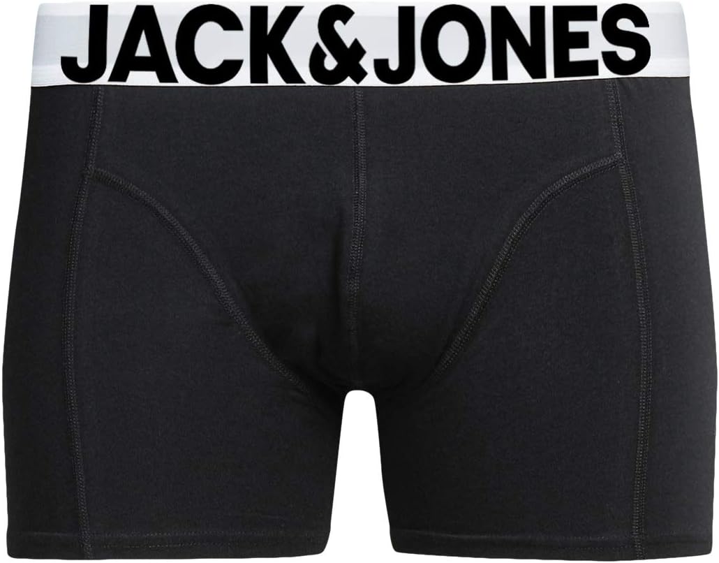JACK & JONES Herren Unterhosen 5er Set Pack Männer Boxershorts Weiss schwarz blau grau Trunks 122048