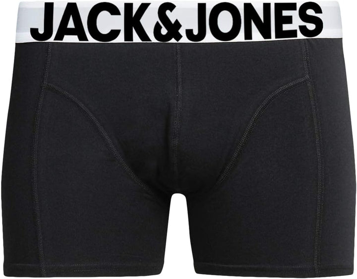 JACK & JONES Herren Unterhosen 5er Set Pack Männer Boxershorts Weiss schwarz blau grau Trunks 122048