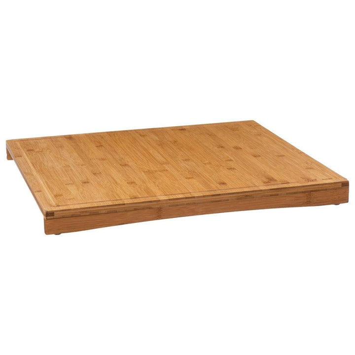 5five – 52 x 58 cm Bambus-Kochfeldabdeckung (3-in-1). Schneidebrett aus Holz, Spritzschutz und Kochf
