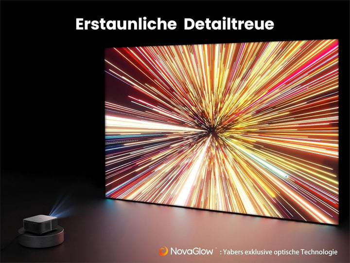 Yaber K3 Smart Beamer 【1600 ANSI & Google TV & Sound by JBL】 Tageslicht Beamer mit WiFi 6 & Bluetoot