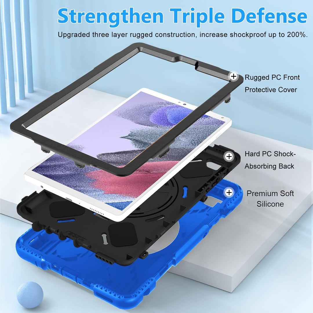 Hülle für Galaxy Tab A7 Lite: Miesherk Stossfeste Silikon Schutzhülle Case Samsung Galaxy Tab A7 Lit