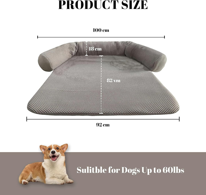 Johnear Hundebetten Hundekissen Sofaschutz, Verdickt Haustierbett Couchkissen Hundematte für grosse,