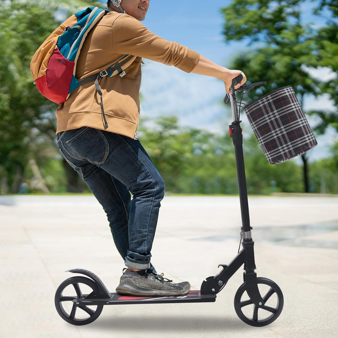 Faltbarer Roller für Erwachsene und Kinder, komfortabler Roller bis zu 150 kg, höhenverstellbarer Tr