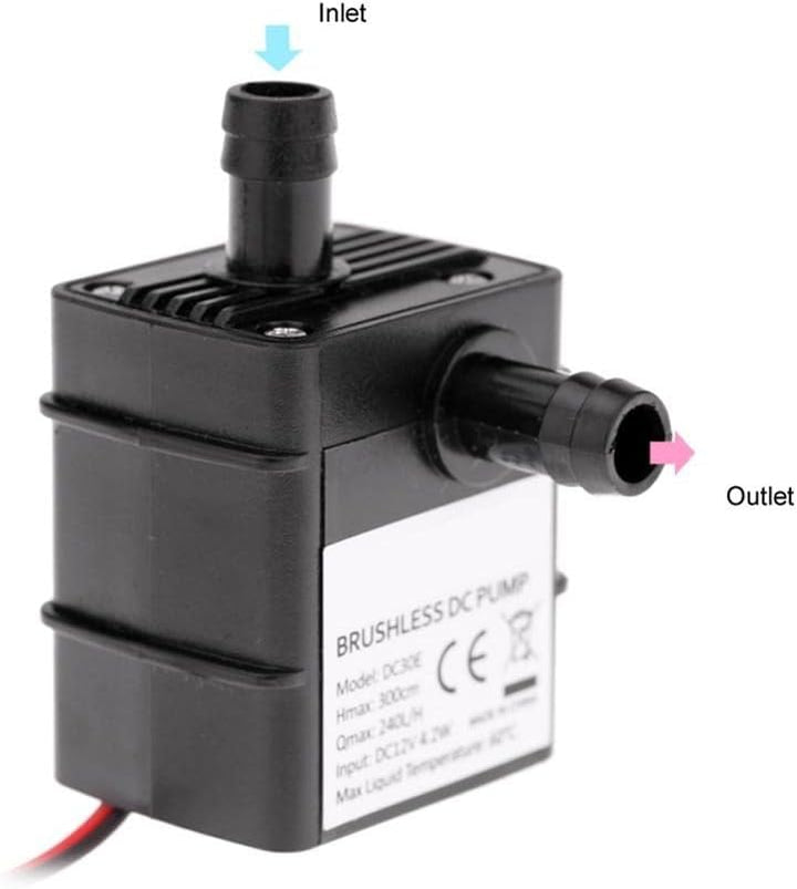 12V 4.2W Universelle 3M 240L/H Bürstenlose Tauchwasserpumpe, Ultra-Leise Springbrunnenpumpen für Tis