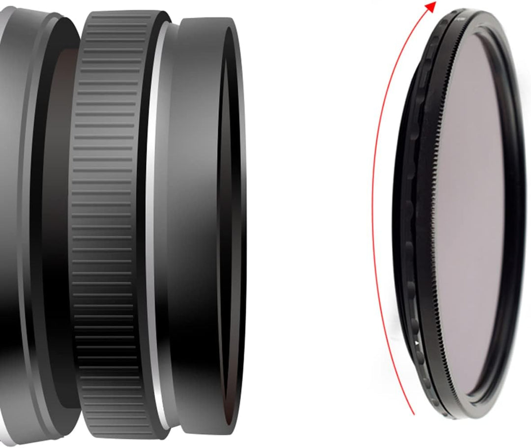 Haida Variabler ND-Filter, 52 mm, 1,5–5 Blendenstufen, ND4, ND8, ND16, ND32 52 mm VND, 52 mm VND