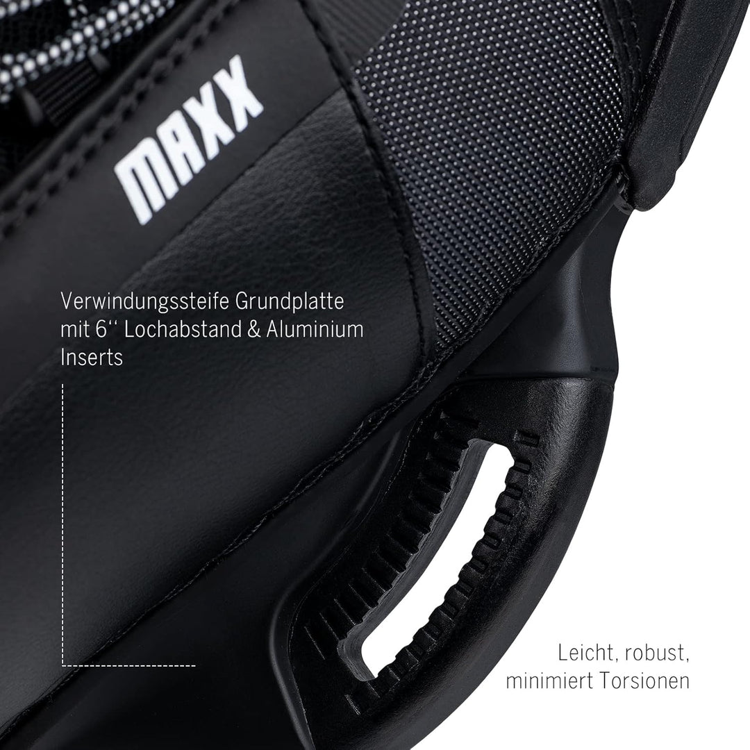 Mesle Wakeboard-Bindung Maxx, Closed Toe Boot, 36-45 Schuhgrösse, schwarz XXL, XXL