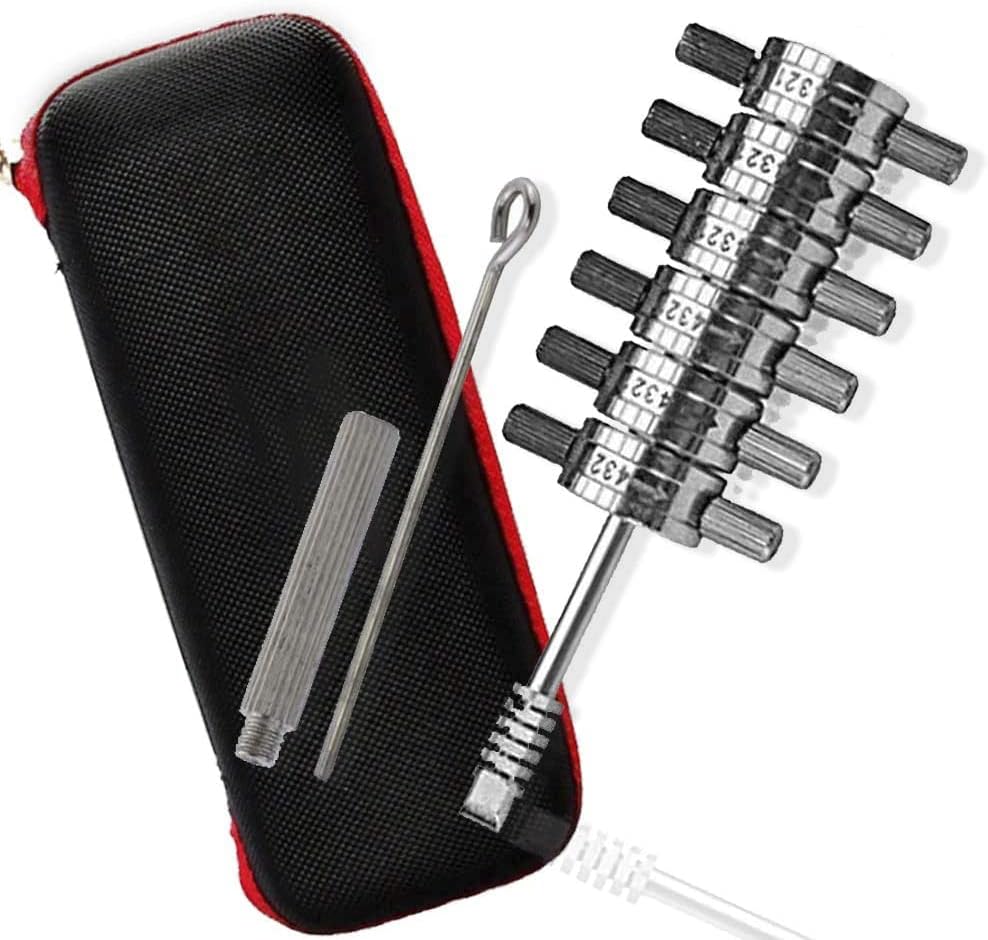 Loboo Idea Premium Ford Tibbe Dietrich/Decoder mit Ledertasche, 6-Zylinder-Lesegerät Kfz-Dietrich-We