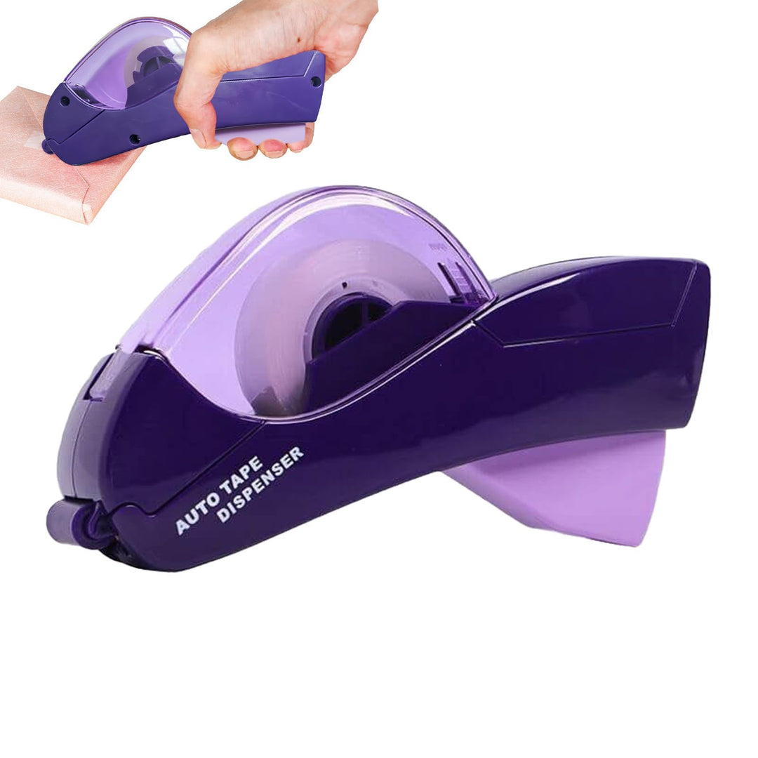 Automatischer Klebebandabroller - Handheld Automatic Tape Dispenser für Geschenke und Pakete Lila, L