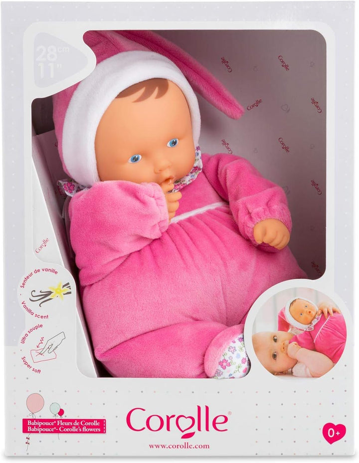 Corolle 9000020090 - Mon Doudou Babipouce 1001 Blume, extra weiche Weichkörperpuppe mit Vanilleduft,