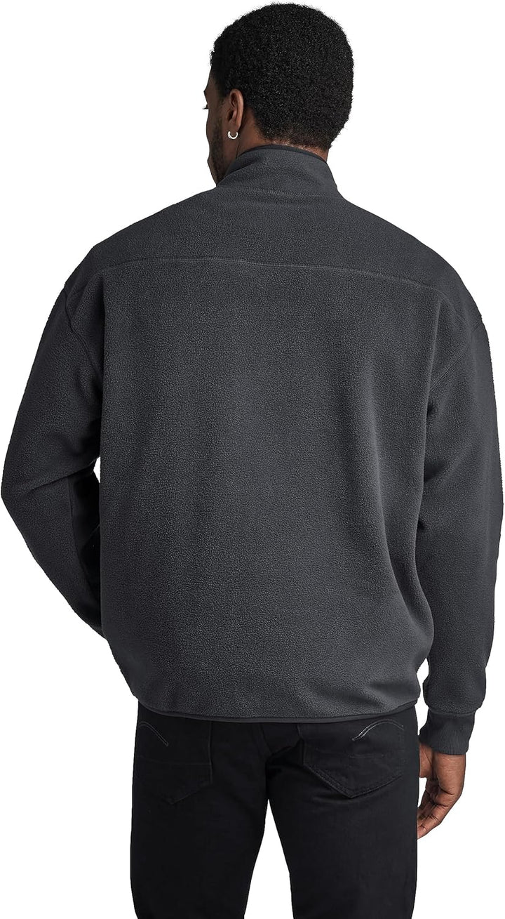 G-STAR RAW Herren Fleece Half Zip Loose Sw Sweats XXL Grau (Shadow D23491-d430-992), XXL Grau (Shado