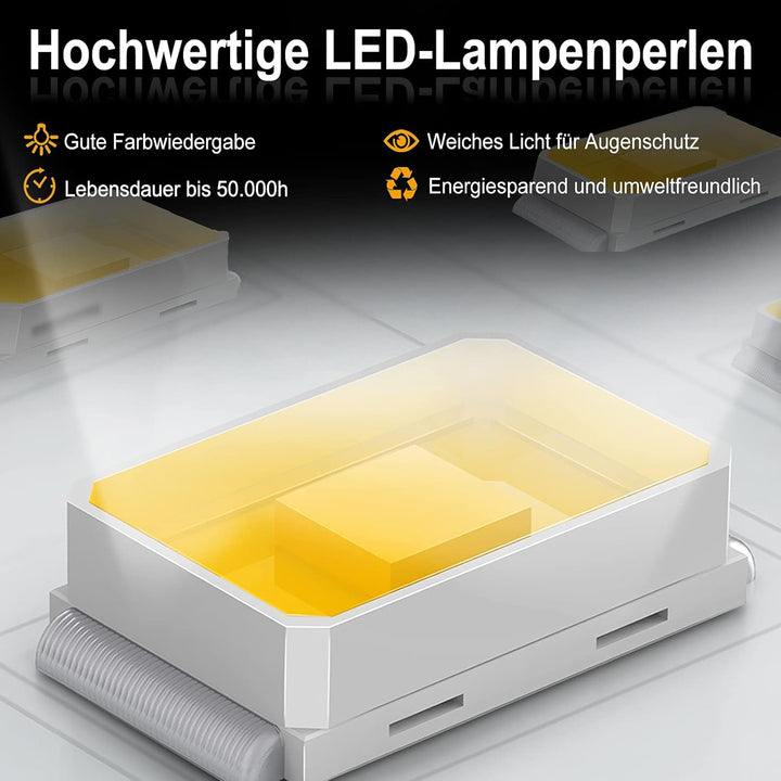 LED Flutlicht Baustrahler Tragbare 200W Warmweiss - inkl. Standgestell und Tragegriff- Aussenleuchte