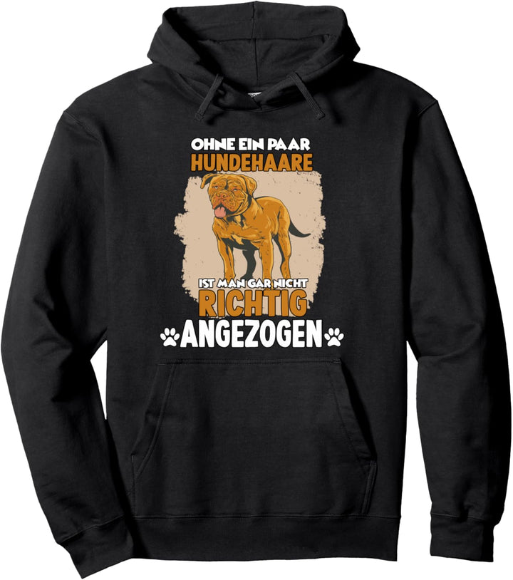 Cooles Hundehalter Motiv Bordeaux Dogge Pullover Hoodie