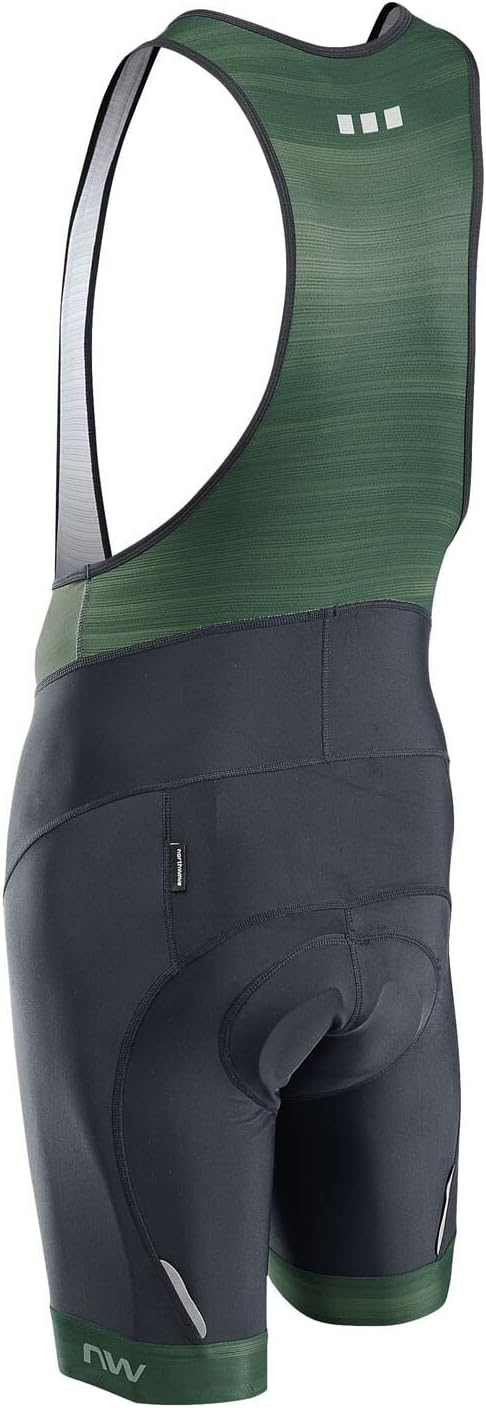 Northwave Origin Fahrrad Trägerhose kurz schwarz/grün 2023 54 Schwarz, 54 Schwarz