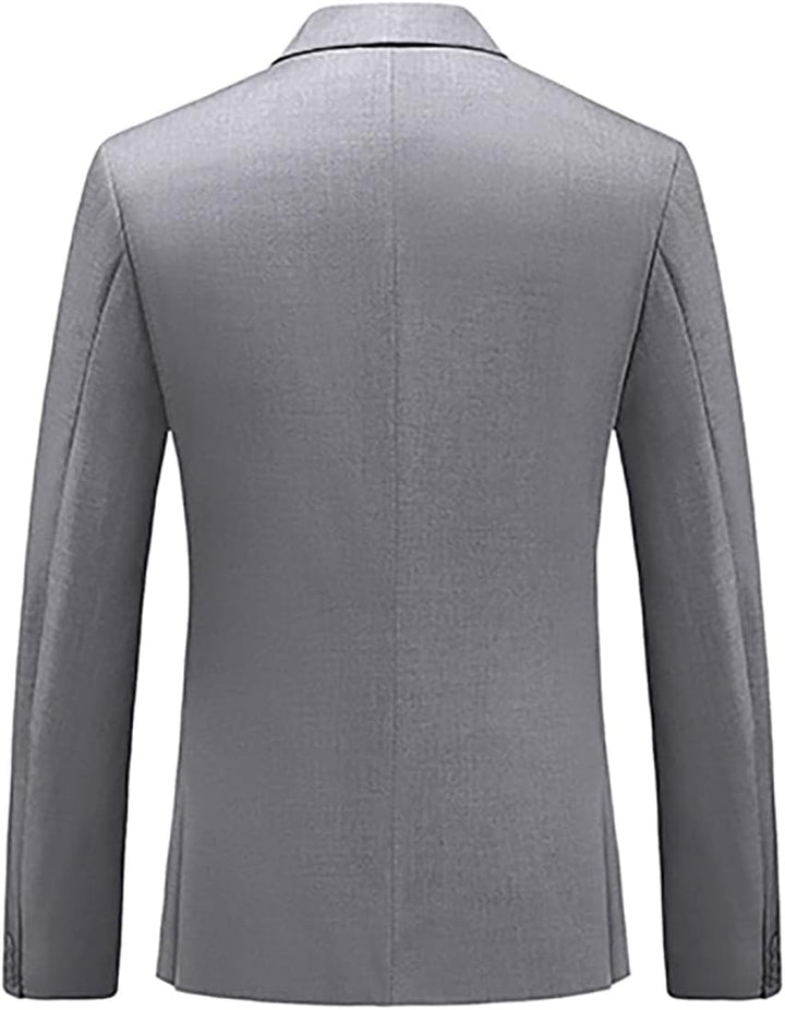 KUDORO Anzüge Herren Anzüge Slim Fit 3 Teilig Herrenanzüge 3-Teilig Zwei Knöpfe für Hochzeit Sakko W