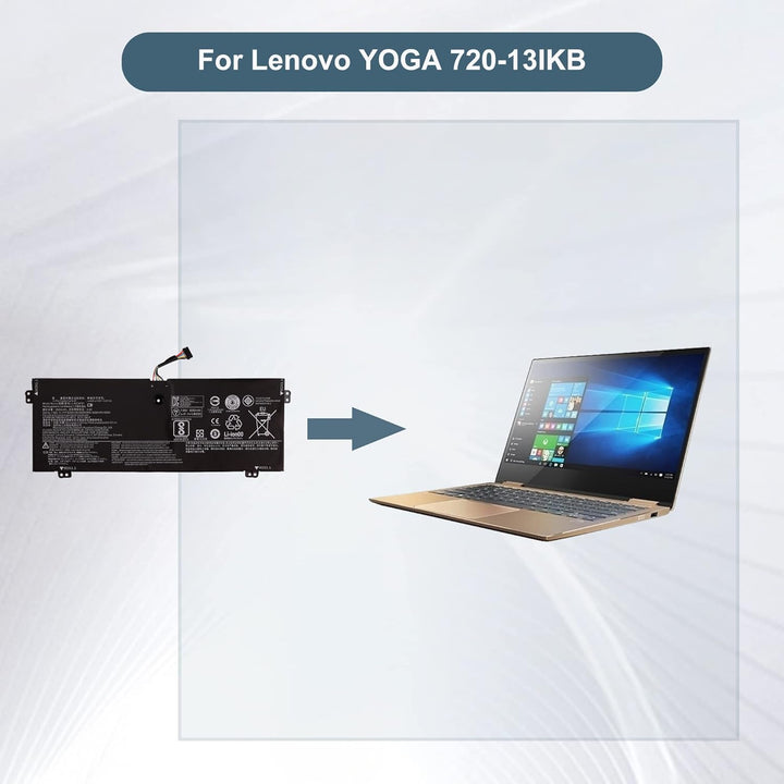 E-yiiviil Ersatzakku L16L4PB1 L16C4PB1 L16M4PB1 Kompatibel mit Lenovo Yoga 720-13IKB 730-13IKB