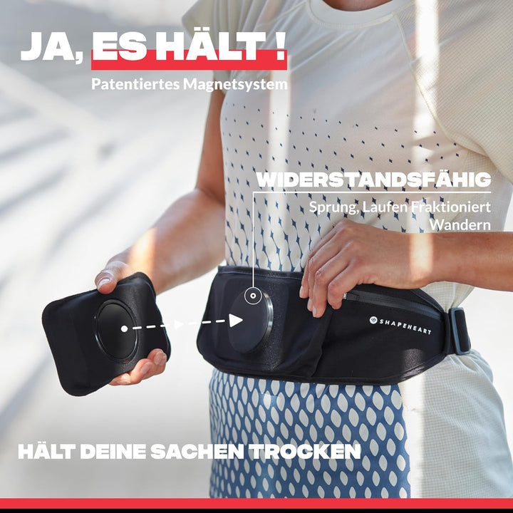 Shapeheart französische Innovation, Universeller Handygürtel für Sportler zum Joggen, Laufen, Wander