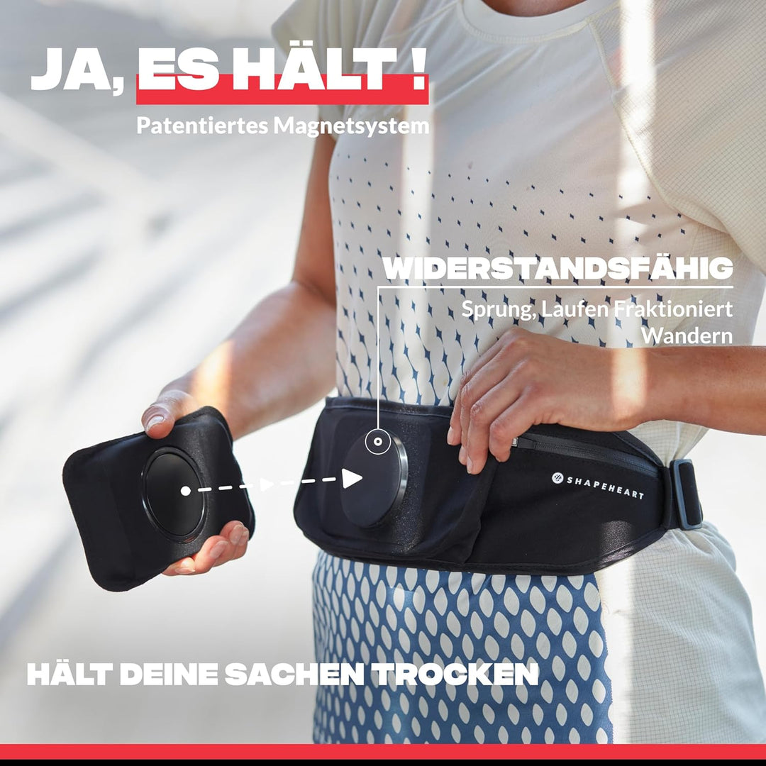 Shapeheart französische Innovation, Universeller Handygürtel für Sportler zum Joggen, Laufen, Wander