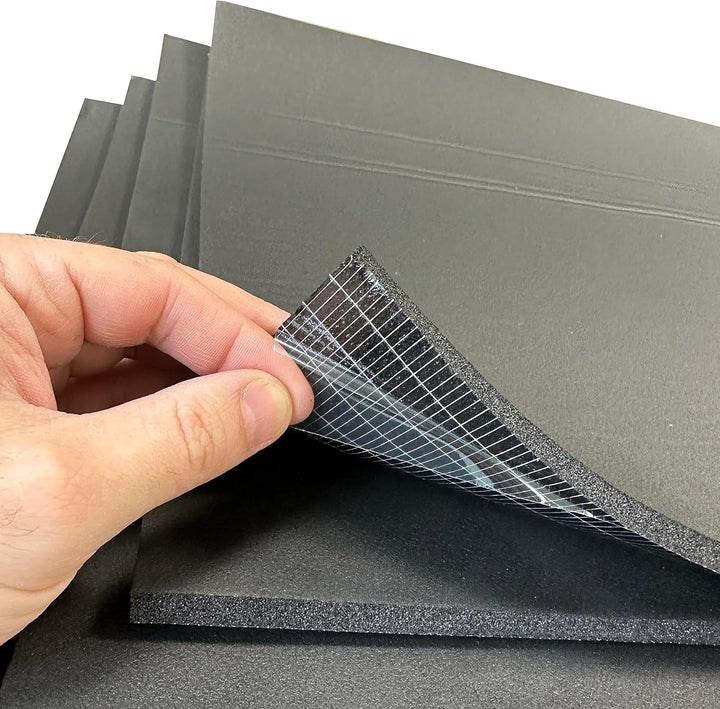 ABM Dämmmatte selbstklebend Kautschuk Isoliermatte 6mm Dämmdicke Dämmung Isolierung 5 stucke: 40 x 1
