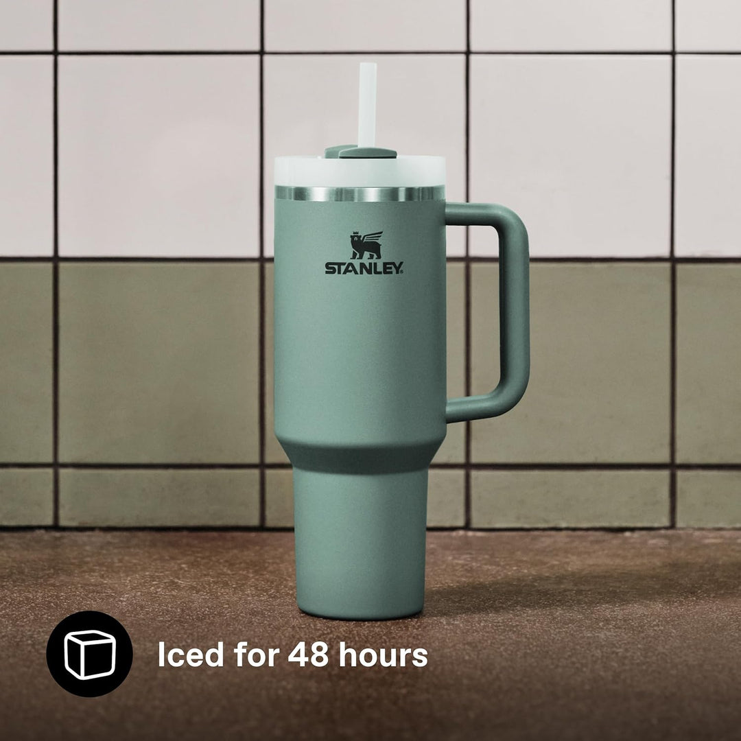 Stanley Quencher H2.0 FlowState Trinkflasche mit Strohhalm 1.2L - Thermobecher Kühlt 11 Stunden - 48