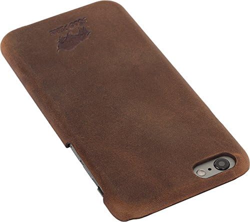 Solo Pelle iPhone 6 Plus / 6S Plus Ledertasche Backcover Ultra Slim Vintage Braun, Vintage Braun