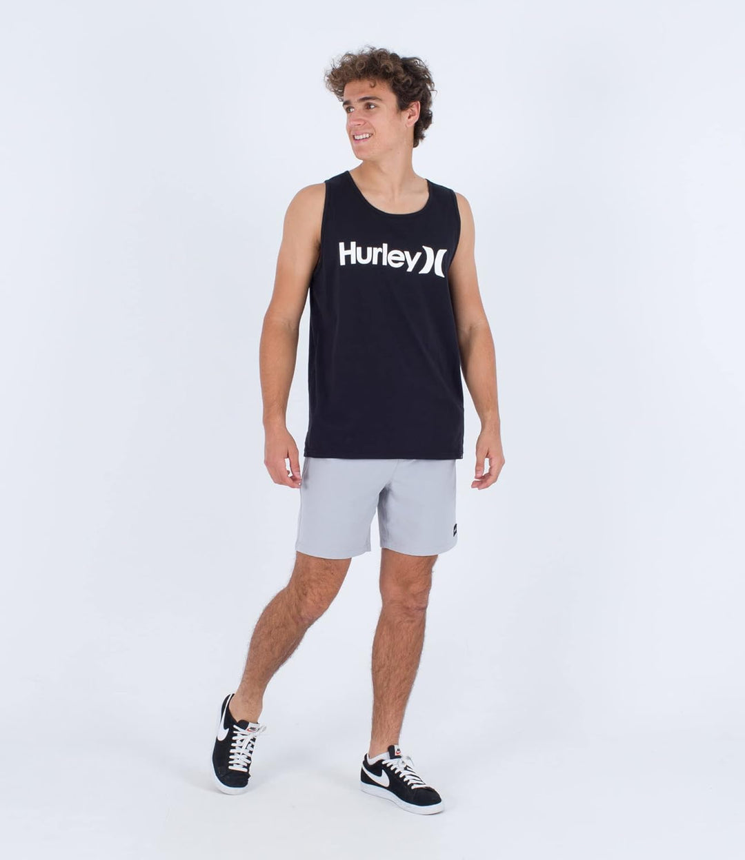 Hurley Herren Everyday One and Only Solid Tank Tshirt S Schwarz, S Schwarz
