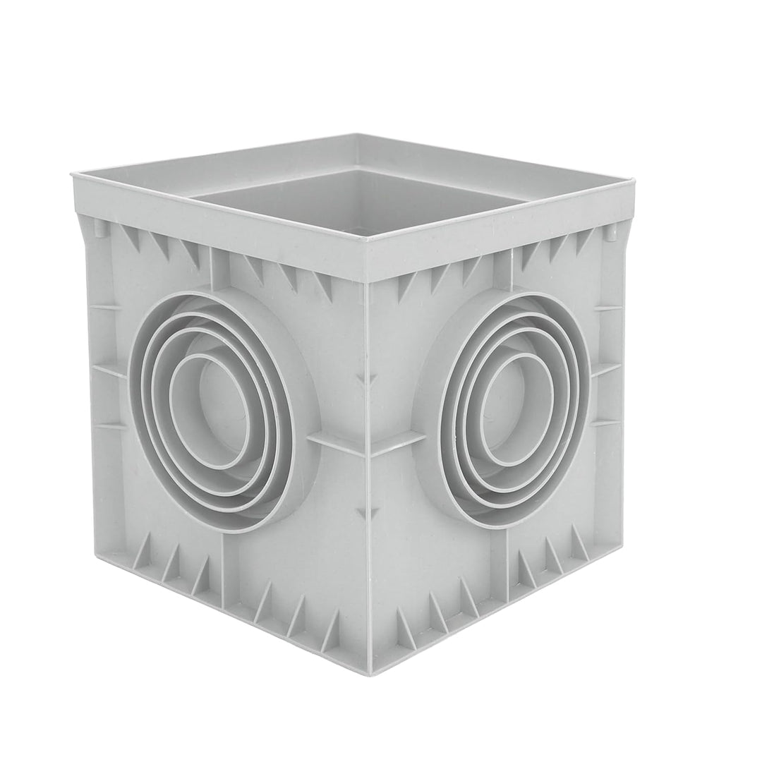 Revisionsschacht Kontrollschacht IP54 IK10 200x200x200mm mit Deckel Einlaufschacht Kanalschacht Hofa