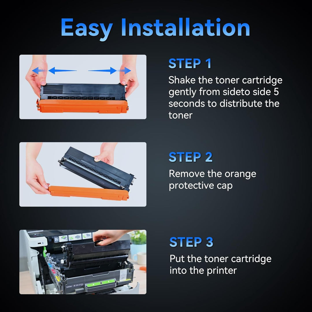 TN423 Toner 4er-Pack für Brother TN-423, TN421, MFC-L8690CDW, MFC-L8900CDW, HL-L8260CDW, HL-L8360CDW