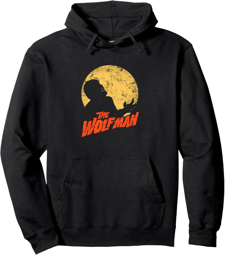 Universal Monsters The Wolfman Moonlit Silhouette Pullover Hoodie