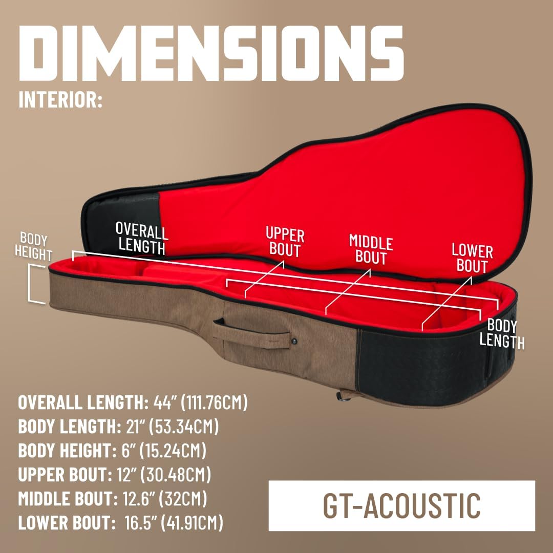 GATOR Cases GT Grau Akustische Gitarre, Grau Akustische Gitarre
