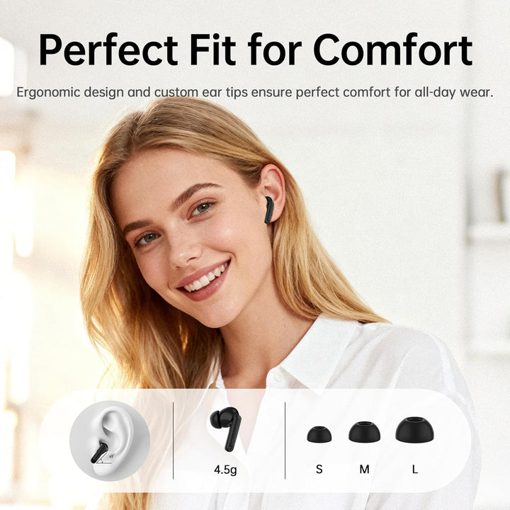 Adaptive Hybride Aktive Geräuschunterdrückung Kopfhörer Kabellos Bluetooth, 2026 Bluetooth 5.4 Kopfh