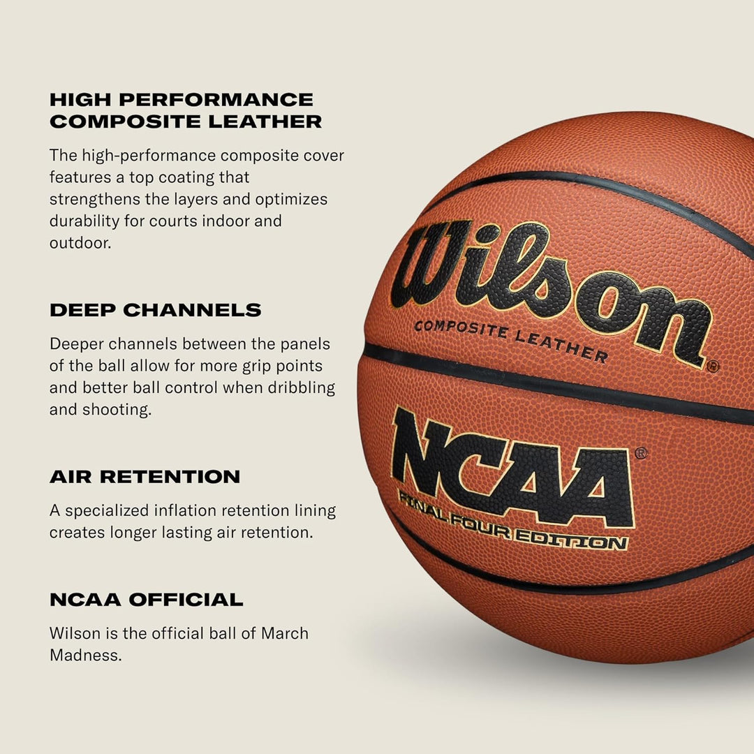 Wilson NCAA Final Four Edition Basketball Official, Size 7 - 29.5"