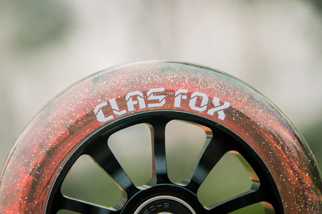 CLAS FOX Pro Stunt Scooter Rollen Roller Räder Wheels 100mm EIN Paar mit ABEC-9 Kugellager CNC Metal