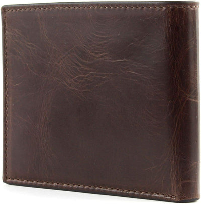 Fossil Herren Derrick Leder Bifold Geldbörse 11,43 cm L x 1,905 cm B x 8,89 cm H Dunkelbraun, Dunkel